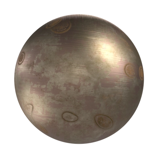 Rusty Spotted Brass 3D material