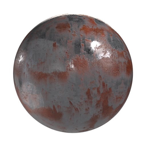 Rusty Steel 3D material