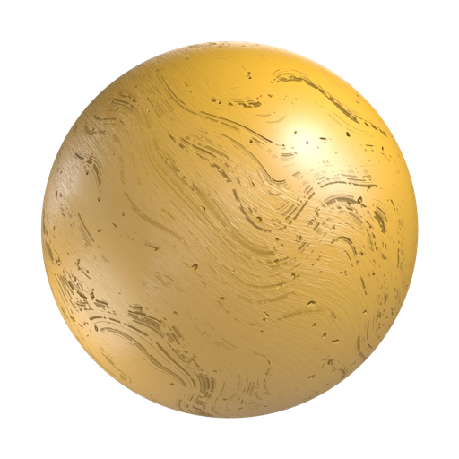Scratched Plastic- Orange 3D material
