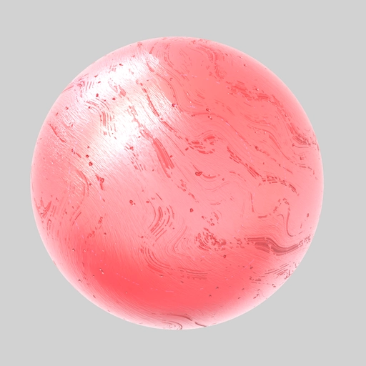 Scratched Plastic- Red 3D material