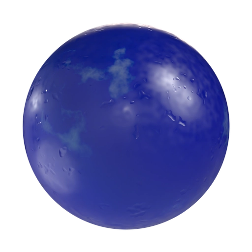 Scratched Wax Blue 3D material
