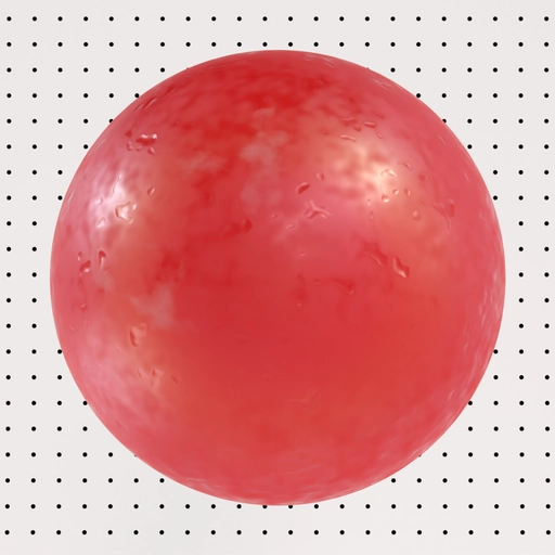 Scratched Wax Red 3D material