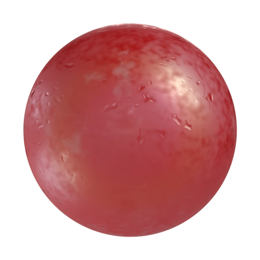 Scratched Wax Red 3D material
