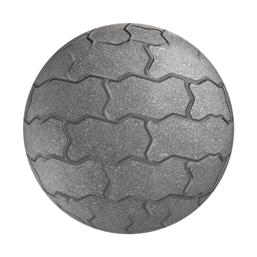 Sidewalk Tile 1 3D material