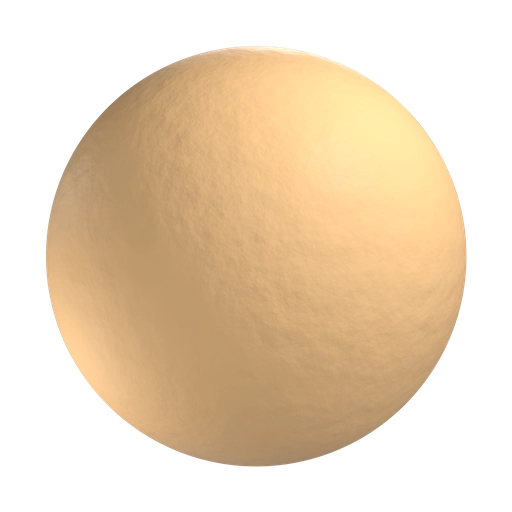 Smooth Orange Rubber 3D material
