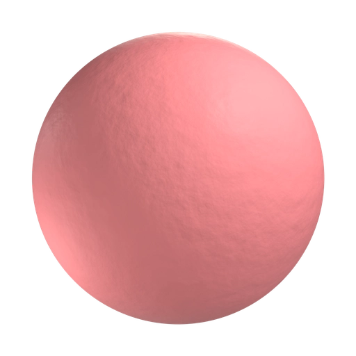 Smooth Red Rubber 3D material