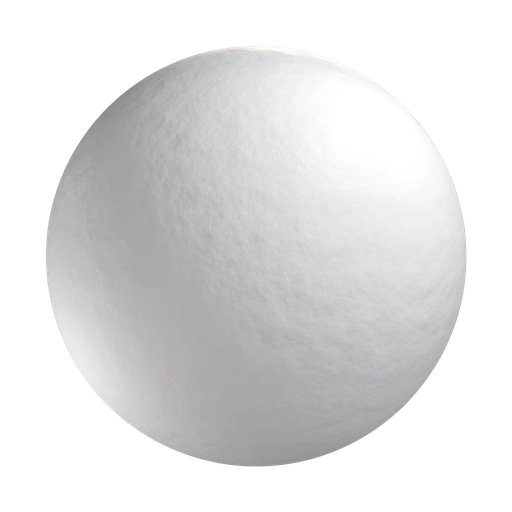 Smooth White Rubber 3D material