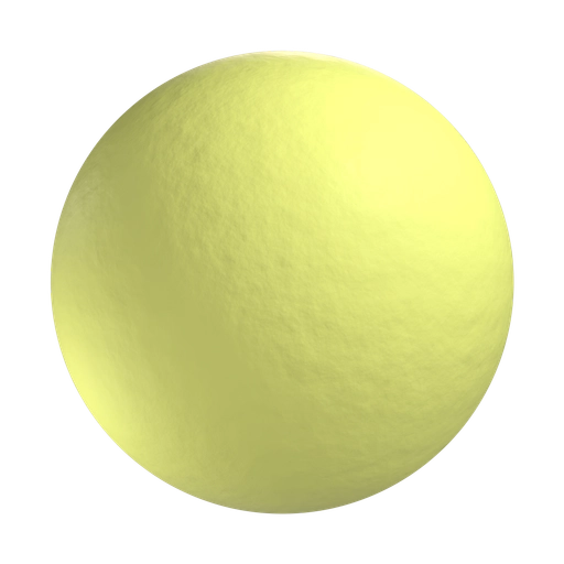 Smooth Yellow Rubber 3D material