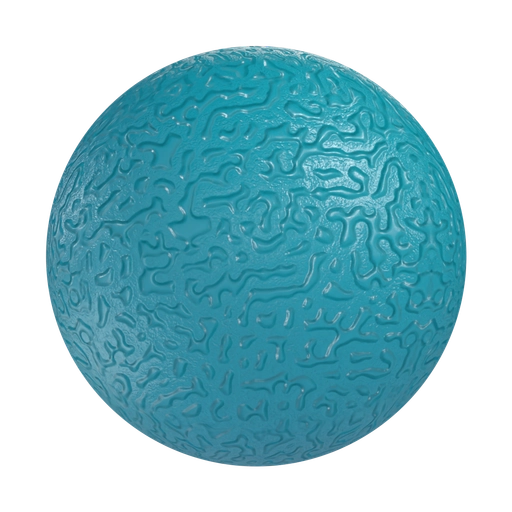 Spotted Rubber 1 Blue 3D material