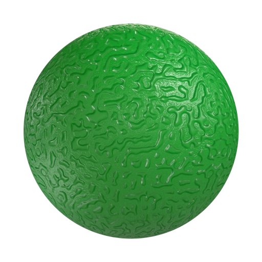 Spotted Rubber 1 Green 3D material