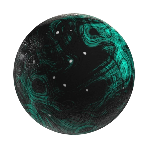Swirled Black Clay 3D material