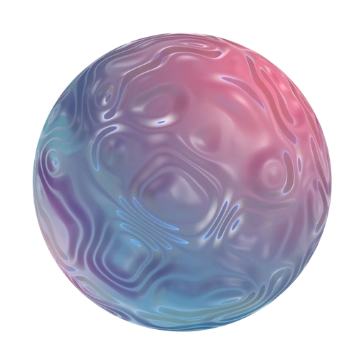 Swirled Milky Glass 3D material
