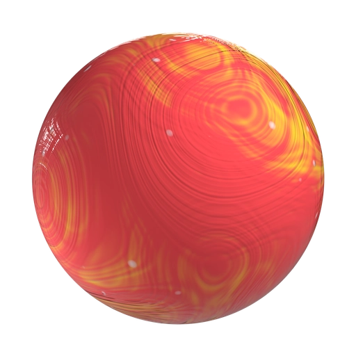 Swirled Red Clay 3D material