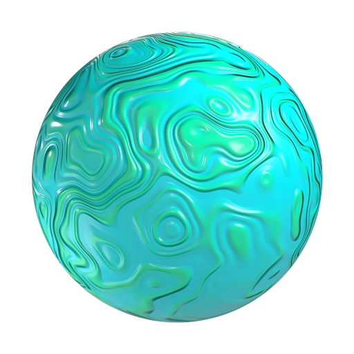 Swirls Green 3D material