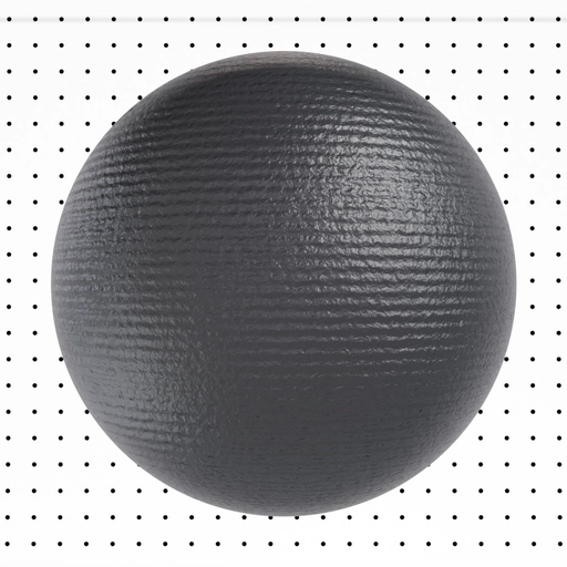 Textured Black Rubber 3D material