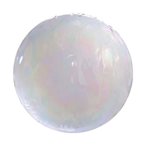 Textured Iridescent Milk Glass 3D material