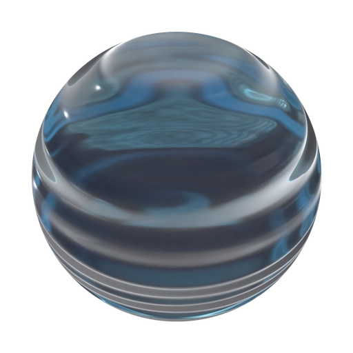 Wavy Blue Water 3D material