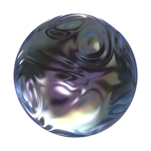 Wavy Glass 3D material