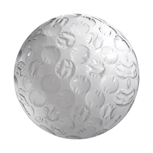 White Bubble Wrap 3D material