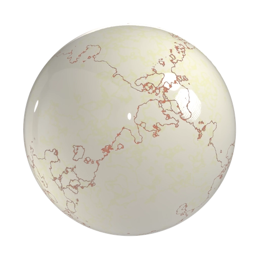 White Marble - Bronze Vein 3D material