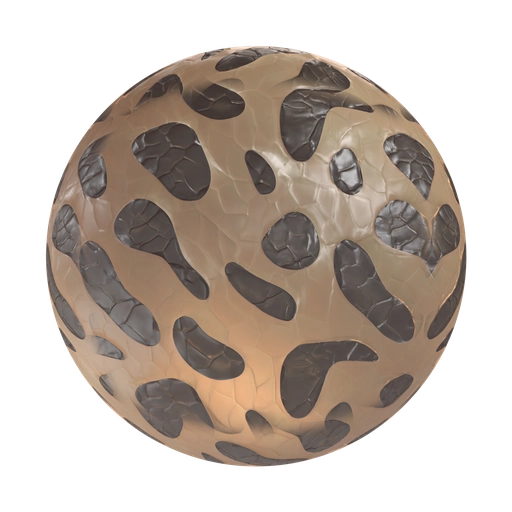White Rubber With Black Spots 3D material