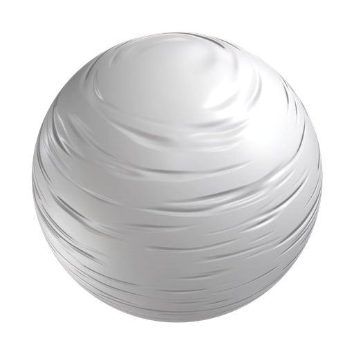 Wrinkled White Plastic 3D material